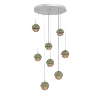 Cabochon Round 8pc Multi-Pendant (1289|CHB0093-08-CS-B-C01-L1-GE)