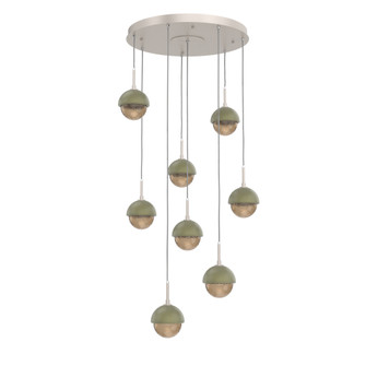Cabochon Round 8pc Multi-Pendant (1289|CHB0093-08-BS-B-C01-L3-GE)