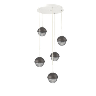 Cabochon Round 5pc Multi-Pendant (1289|CHB0093-05-WI-S-C01-L3-GP)