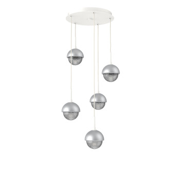 Cabochon Round 5pc Multi-Pendant (1289|CHB0093-05-WI-S-C01-L3-CS)