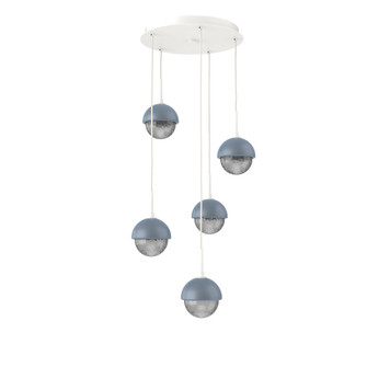 Cabochon Round 5pc Multi-Pendant (1289|CHB0093-05-WI-S-C01-L3-BU)