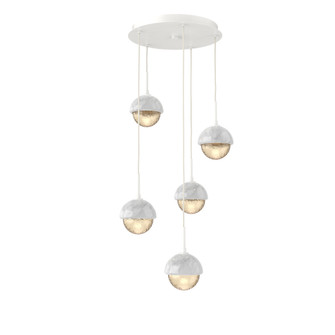 Cabochon Round 5pc Multi-Pendant (1289|CHB0093-05-WI-A-C01-L3-WM)