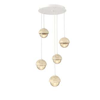 Cabochon Round 5pc Multi-Pendant (1289|CHB0093-05-WI-A-C01-L1-TR)