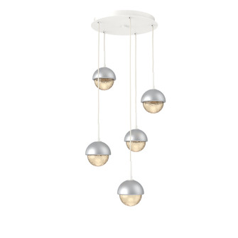 Cabochon Round 5pc Multi-Pendant (1289|CHB0093-05-WI-A-C01-L1-CS)