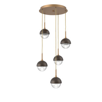 Cabochon Round 5pc Multi-Pendant (1289|CHB0093-05-NB-C-C01-L3-FB)