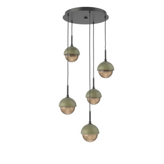 Cabochon Round 5pc Multi-Pendant (1289|CHB0093-05-MB-B-C01-L1-GE)