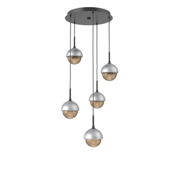 Cabochon Round 5pc Multi-Pendant (1289|CHB0093-05-MB-B-C01-L1-CS)