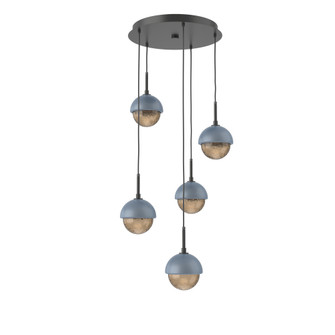 Cabochon Round 5pc Multi-Pendant (1289|CHB0093-05-MB-B-C01-L1-BU)