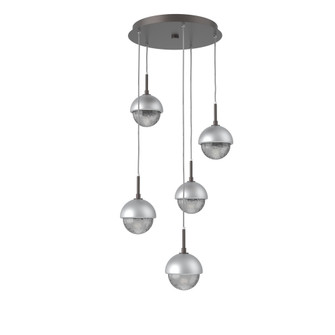 Cabochon Round 5pc Multi-Pendant (1289|CHB0093-05-GP-S-C01-L1-CS)