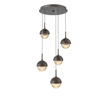 Cabochon Round 5pc Multi-Pendant (1289|CHB0093-05-GP-A-C01-L1-FB)