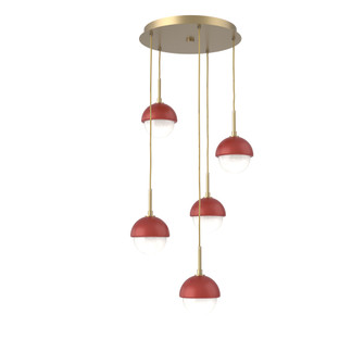 Cabochon Round 5pc Multi-Pendant (1289|CHB0093-05-GB-WL-C01-L3-RE)