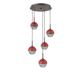 Cabochon Round 5pc Multi-Pendant (1289|CHB0093-05-FB-S-C01-L1-RE)