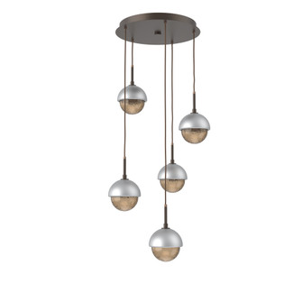 Cabochon Round 5pc Multi-Pendant (1289|CHB0093-05-FB-B-C01-L1-CS)