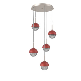 Cabochon Round 5pc Multi-Pendant (1289|CHB0093-05-BS-S-C01-L1-RE)
