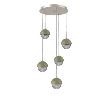 Cabochon Round 5pc Multi-Pendant (1289|CHB0093-05-BS-S-C01-L1-GE)