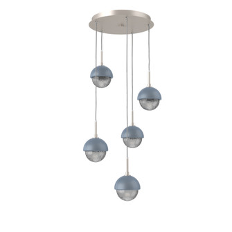 Cabochon Round 5pc Multi-Pendant (1289|CHB0093-05-BS-S-C01-L1-BU)