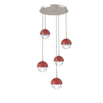 Cabochon Round 5pc Multi-Pendant (1289|CHB0093-05-BS-C-C01-L1-RE)