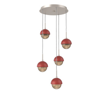 Cabochon Round 5pc Multi-Pendant (1289|CHB0093-05-BS-B-C01-L3-RE)