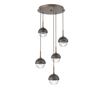 Cabochon Round 5pc Multi-Pendant (1289|CHB0093-05-BB-C-C01-L3-GP)