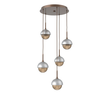 Cabochon Round 5pc Multi-Pendant (1289|CHB0093-05-BB-B-C01-L1-CS)