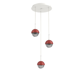 Cabochon Round 3pc Multi-Pendant (1289|CHB0093-03-WI-S-C01-L3-RE)