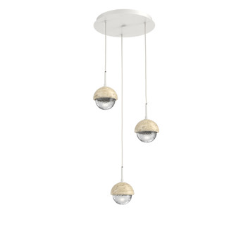 Cabochon Round 3pc Multi-Pendant (1289|CHB0093-03-WI-C-C01-L3-TR)