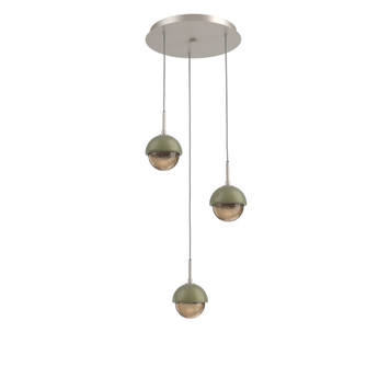 Cabochon Round 3pc Multi-Pendant (1289|CHB0093-03-BS-B-C01-L3-GE)