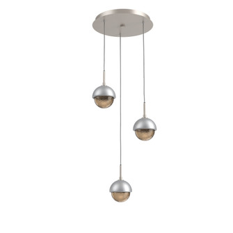 Cabochon Round 3pc Multi-Pendant (1289|CHB0093-03-BS-B-C01-L1-CS)