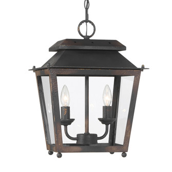 Golden Lighting Abingdon 2-light Pendant in Antique Black Iron (36|0804-M2L ABI)
