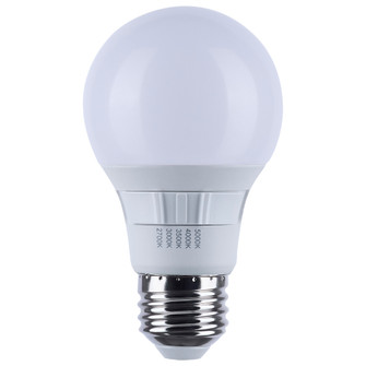9 Watt A19 LED; 27K/3K/35K/4K/5K CCT Selectable; Medium Base; White Finish; 120 Volt (27|S11771R1)