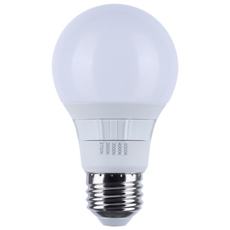 6 Watt A19 LED; 27K/3K/35K/4K/5K CCT Selectable; Medium Base; White Finish; 120 Volt (27|S11770R1)