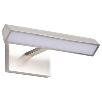 Mila; 1 Foot LED Picture Light; 3 CCT Selectable; Brushed Nickel Finish; Acrylic Lens (81|62/2336)