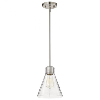 Gianna; Mini Pendant; Brushed Nickel Finish; Clear Glass (81|60/8337)
