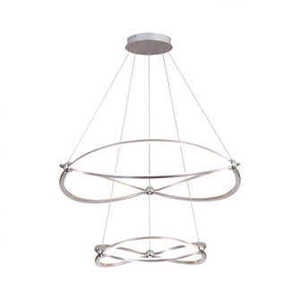 Wry Lighting Spirale Integrated LED 32in Chandelier in Satin Nickel (36|7916-32-19 SNC)
