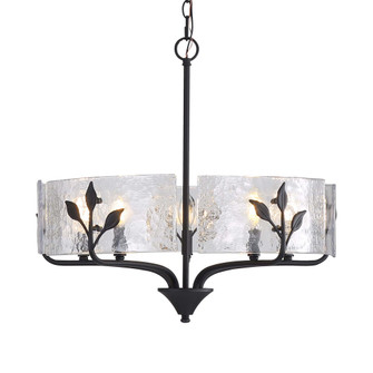 Wry Lighting Bloem 5-light Pendant in Natural Black (36|4503-5P NB-HWG)