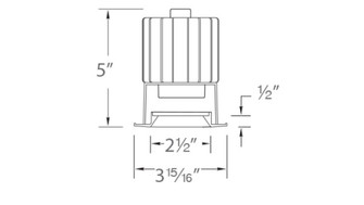 VOLTA 2IN RND D1 TRIM FL 2765 (16|R2RD1T-FTWB-BK)