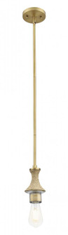 Astor - 1 Light - 3.5 inch - Brushed Brass - Mini Pendant (3442|415-1SR-BB)