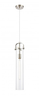 Pilaster - 1 Light - 4 inch Glass - Satin Nickel - Pendant (3442|413-1PS-SN-G413-1S-4CL)