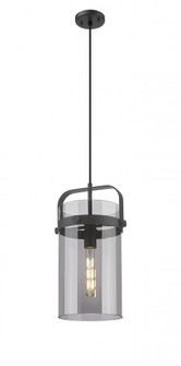 Pilaster - 1 Light - 8 inch Glass - Matte Black - Pendant (3442|413-1PM-BK-G413-1S-8SM)