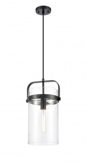 Pilaster - 1 Light - 8 inch Glass - Matte Black - Pendant (3442|413-1PM-BK-G413-1S-8CL)