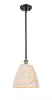 Bristol Natural - 1 Light - 9 inch - Black Antique Brass - Mini Pendant (3442|516-1S-BAB-NBD-9-NAT)