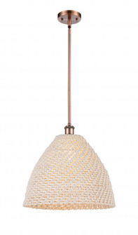Bristol Natural - 1 Light - 16 inch - Antique Copper - Mini Pendant (3442|516-1S-AC-NBD-16-NAT)