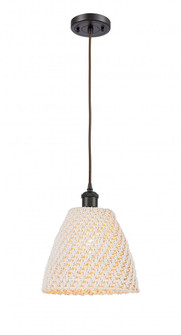 Bristol Natural - 1 Light - 9 inch - Oil Rubbed Bronze - Cord hung - Mini Pendant (3442|516-1P-OB-NBD-9-NAT)