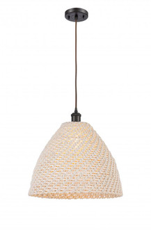Bristol Natural - 1 Light - 16 inch - Oil Rubbed Bronze - Cord hung - Mini Pendant (3442|516-1P-OB-NBD-16-NAT)