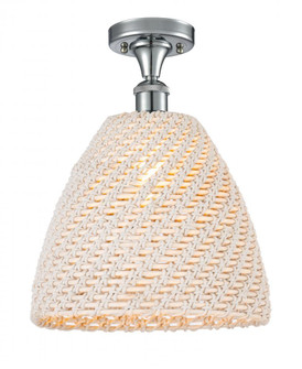 Bristol Natural - 1 Light - 12 inch - Polished Chrome - Semi-Flush Mount (3442|516-1C-PC-NBD-12-NAT)