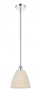 Bristol Natural - 1 Light - 9 inch - Polished Chrome - Mini Pendant (3442|616-1S-PC-NBD-9-NAT)