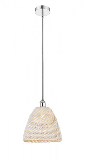 Bristol Natural - 1 Light - 12 inch - Polished Chrome - Mini Pendant (3442|616-1S-PC-NBD-12-NAT)