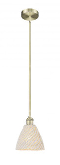 Bristol Natural - 1 Light - 8 inch - Antique Brass - Mini Pendant (3442|616-1S-AB-NBD-75-NAT)