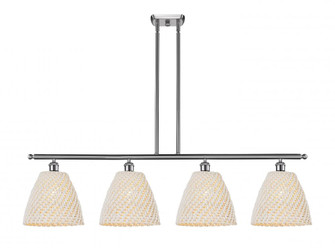 Bristol Natural - 4 Light - 48 inch - Brushed Satin Nickel - Cord hung - Island Light (3442|516-4I-SN-NBD-9-NAT)