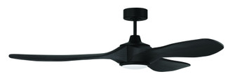 Envy 60'' 3-Blade Indoor/Outdoor (Damp) Ceiling Fan in Flat Black w/ Flat Black Blades (20|EVY60FB3-NWF)